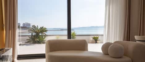 Villa Deluxe, vue mer | Coin séjour