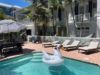 Duplex Heated Pool Walk to Beach