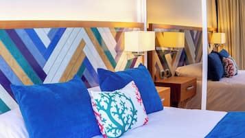 Eenvoudig appartement, balkon, uitzicht op golfbaan | 2 slaapkamers, een kluis op de kamer, verduisterende gordijnen