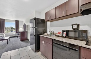 Suite, accesible en silla de ruedas, no fumadores (Single King Extended Stay) | Escritorio y espacio para trabajar con un portátil