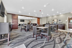 Free daily buffet breakfast