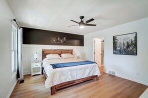 5 bedrooms, iron/ironing board, travel cot, free WiFi