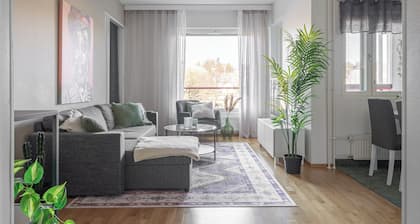 Homelike 1BR Apt. with Sauna & Parking