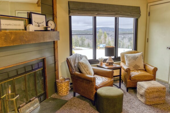 TV connectée, cheminée