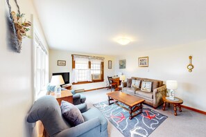 电视、DVD 播放器、书、影片库