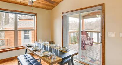 6 Mi to Dtwn Pella: Riverfront Cabin w/ Game Room!
