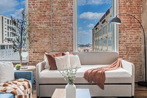 Apartment, Courtyard View | Living area - Downtown Dallas Loft (Dallas)