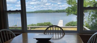   This beautiful cottage is set back 25 feet from Bog Lake in Northfield, Maine!