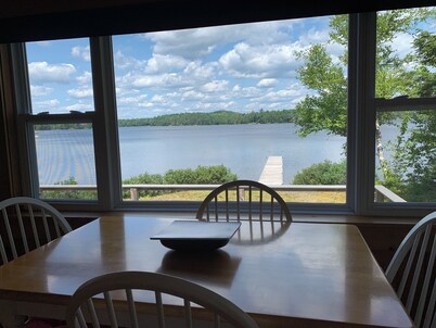 This beautiful cottage is set back 25 feet from Bog Lake in Northfield, Maine!