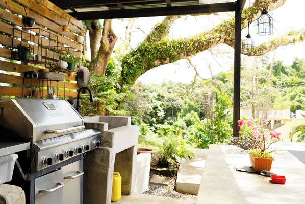 Terrace/patio - Hidden Gem/Cozy Countryside villa w/ back-up Generator, Pool ,event ready (Rio Grande)