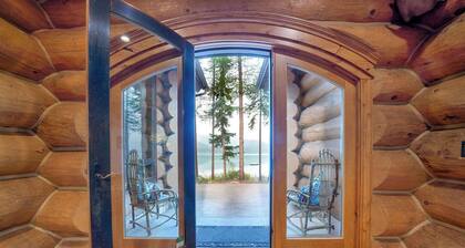 Where lake days are long and everyone has a place to stay. Entire Estate property including the Large Custom Log Home and the Boat Motel on 50 Acres, Sleeping 26 Total