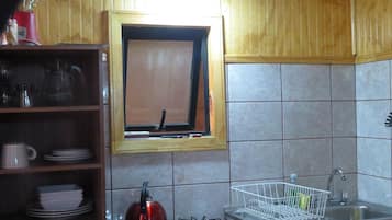 Microwave, oven, electric kettle, toaster