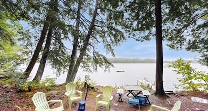 Serene Cabin with Lakefront Access, Cozy Fire Pit, and Bunk House