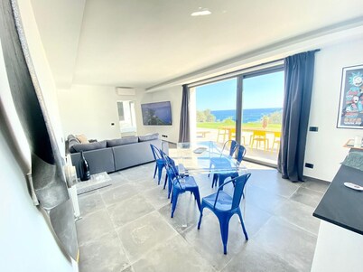 Private apartment with garden and pool