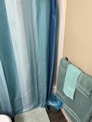 Sèche-cheveux, serviettes fournies, savon, papier toilette