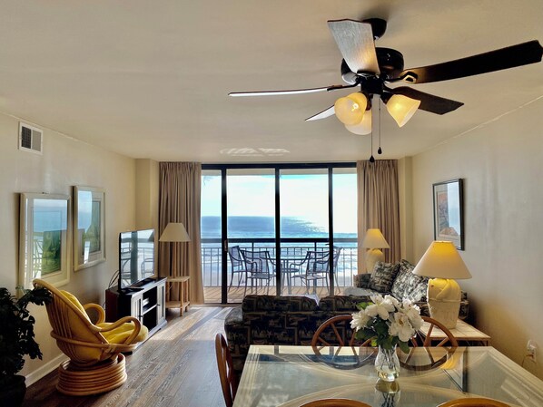 Condo, Multiple Beds, Balcony, Ocean View (Shoreham Towers 5C) | Living area