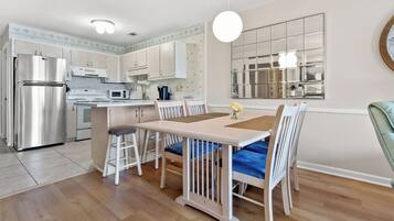 Condo, Multiple Beds, Pool Access, Ocean View (Sea Cloisters 302E) | Private kitchen | Coffee/tea maker