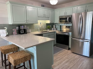 Condo, Multiple Beds, Pool Access, Ocean View (Sea Cloisters 103A) | Private kitchen