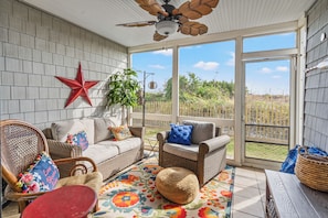 Condo, Multiple Beds, Pool Access, Ocean View (Sea Cloisters 103A) | Living area