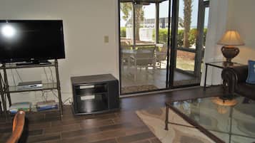 Condo, Multiple Beds, Pool Access, Ocean View (Sea Cloisters 101D) | Living area