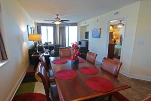 Condo, Multiple Beds, Jetted Tub, Ocean View (Bahama Sands 702) | 3 bedrooms, individually decorated, individually furnished, bed sheets