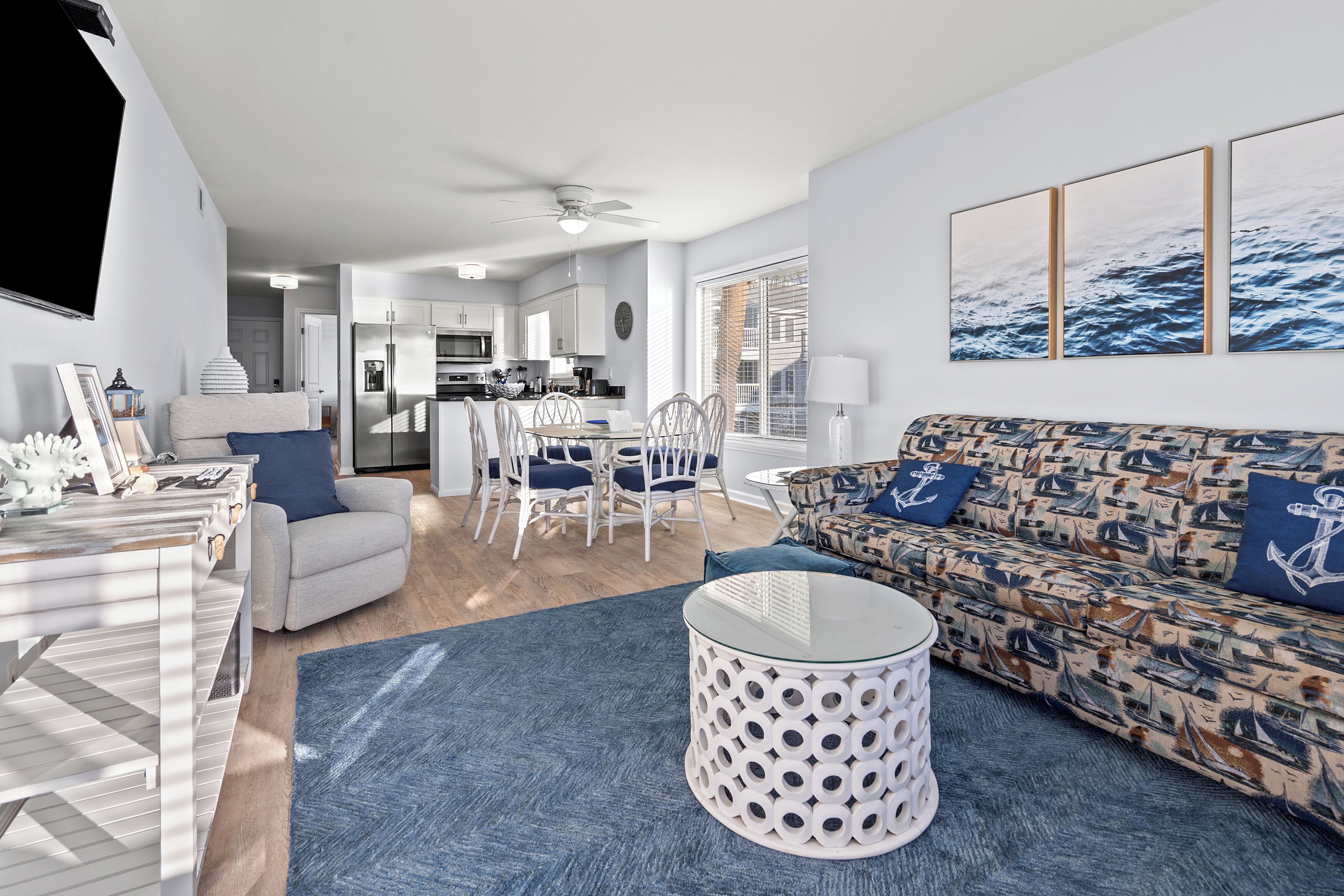 Condo, Multiple Beds, Pool Access, Ocean View (Sea Cloisters 205D) | Living area