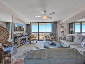 Condo, Multiple Beds, Pool Access, Ocean View (Ocean Bay Club 107) | Living area - Ocean Bay Club 107 (North Myrtle Beach)