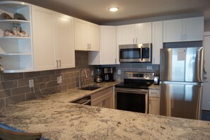 Condo, Multiple Beds, Pool Access, Ocean View (Sea Cloisters 304A) | Private kitchen | Coffee/tea maker