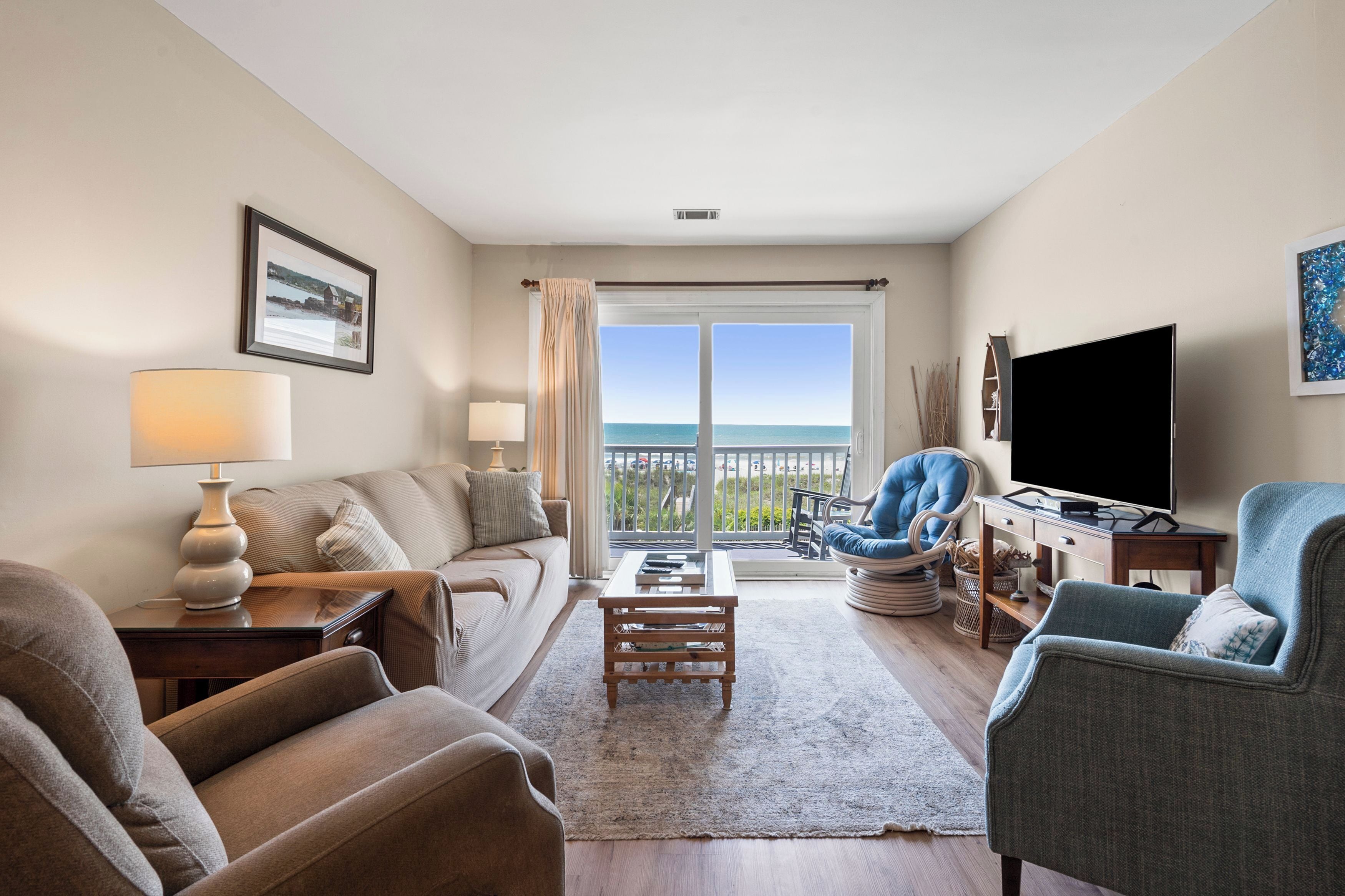 Condo, Multiple Beds, Pool Access, Ocean View (Sea Cloisters 303E) | Living area