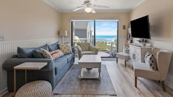 Condo, Multiple Beds, Pool Access, Ocean View (Sea Cloisters 305E) | Living area