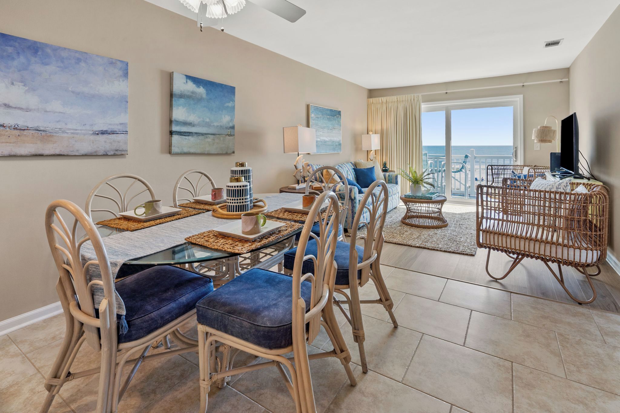 Condo, Multiple Beds, Pool Access, Ocean View (Sea Cloisters 304F) | 2 bedrooms, individually decorated, individually furnished, bed sheets
