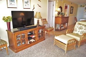 Condo, Multiple Beds, Pool Access, Ocean View (Sea Cloisters 204C) | Living area