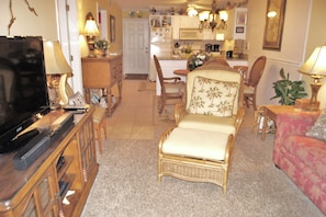 Condo, Multiple Beds, Pool Access, Ocean View (Sea Cloisters 204C) | Living area