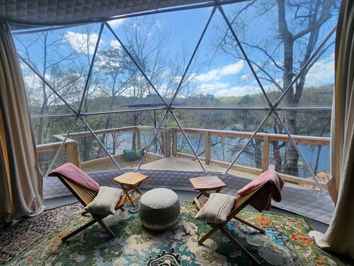 Stunning Lakeside Glamping Dome