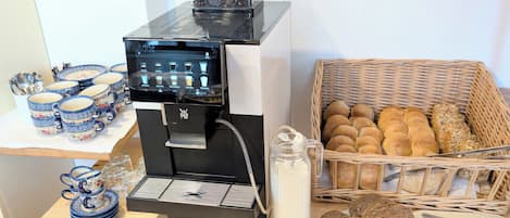 Daily buffet breakfast (EUR 14 per person)