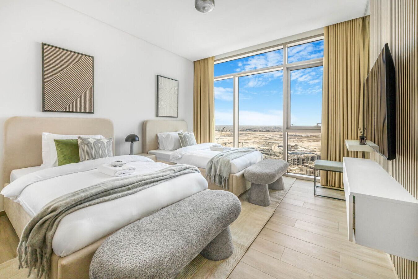 2 bedrooms, desk, iron/ironing board, free WiFi