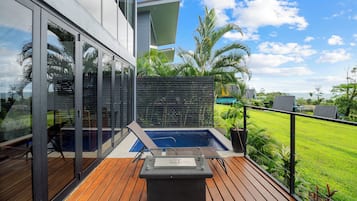 Superior Bungalow, Private Pool, Hill View | Terrace/patio