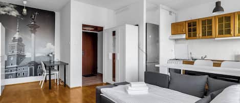 Iron/ironing board, WiFi, bed sheets