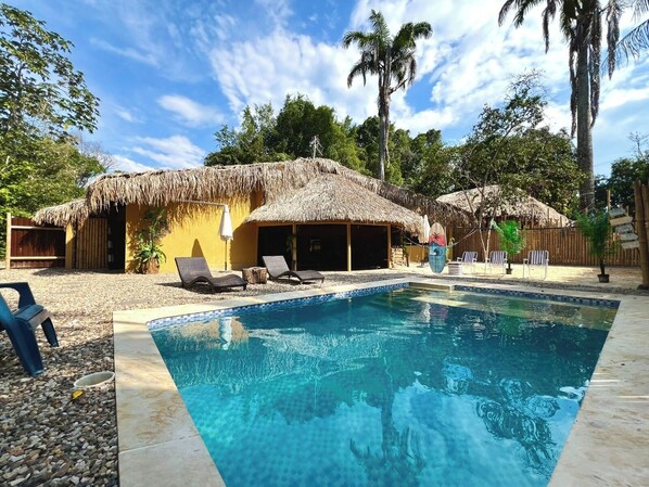 Pool - Villa ecoluxury with artificial beach and mini cinema by the pool (Melgar)