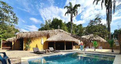 Villa ecoluxury with artificial beach and mini cinema by the pool