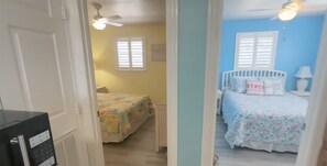 2 bedrooms, iron/ironing board, WiFi, bed sheets