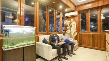 Sittområde i lobbyn