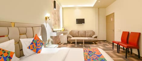 Premium-Zimmer | Bettwäsche aus ägyptischer Baumwolle, hochwertige Bettwaren, Zimmersafe