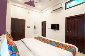 Phòng Deluxe | Bộ trải giường bằng vải cotton Ai Cập, bộ đồ giường cao cấp