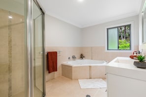 Shower, hair dryer