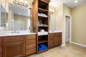 Towels, soap, toilet paper