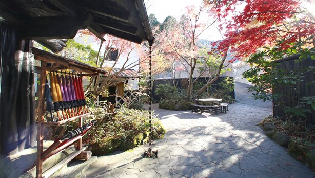 Outdoor dining - Higo Kaido Minamiaso Onsen Iyashi no Sato (Minamiaso)