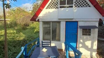 Family Cabin, Balcony, Partial Ocean View | Iron/ironing board, free WiFi