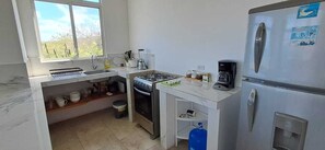 Familienapartment, Balkon, Strandblick | Eigene Küche