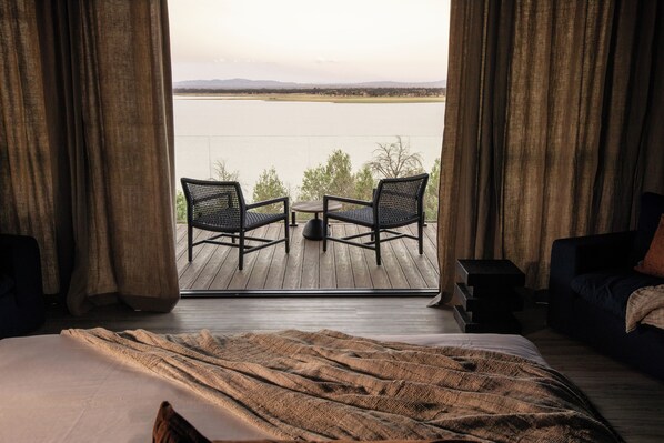 Luxury Tent, Lake View | Terrace/patio - Wilderluxe Lake Keepit (Keepit)